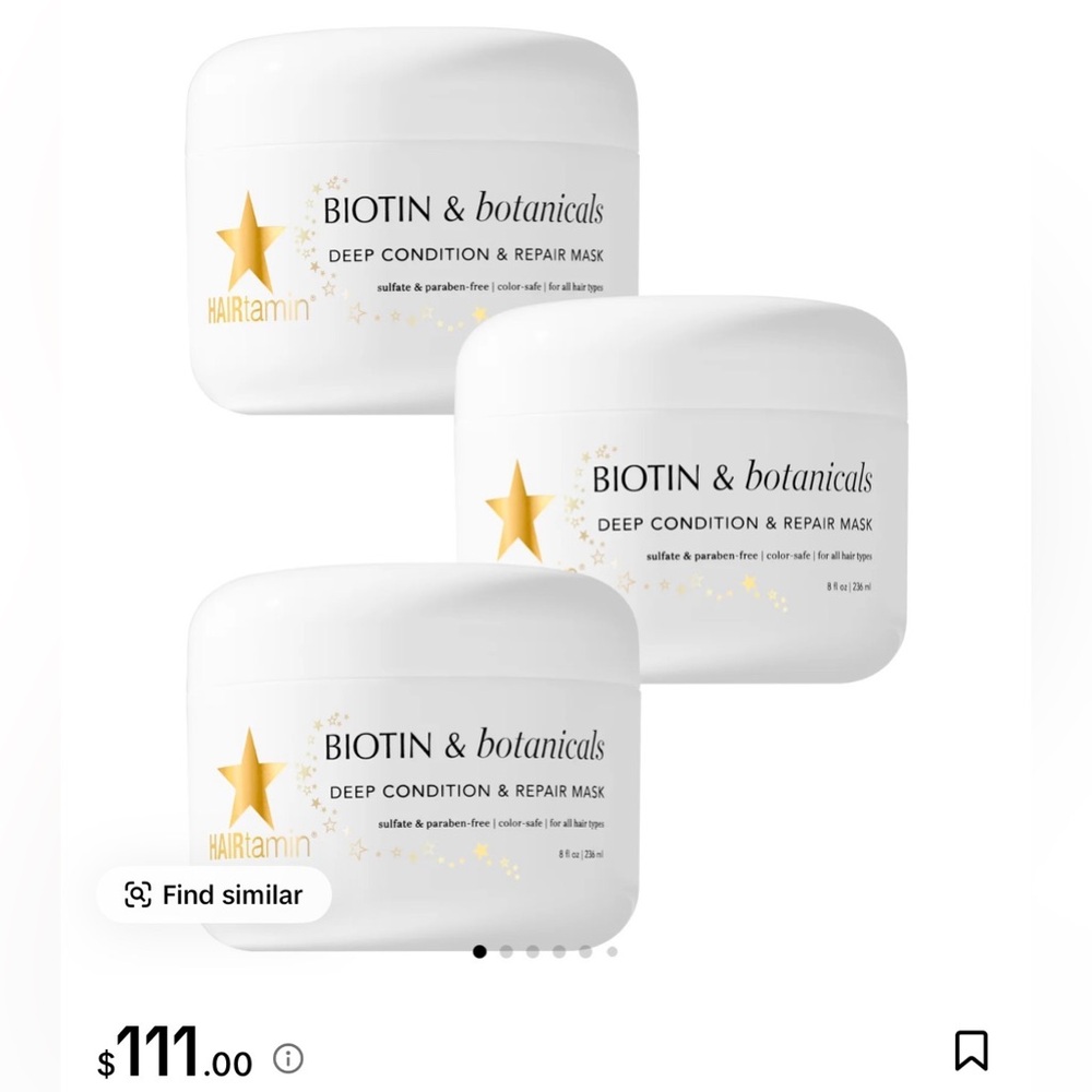 Biotin & Botanicals Deep Condition & Repair Mask - White